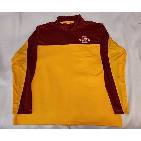 Iowa State Cyclones Women's Medium Red Quarter 1/4 Zip Pullover College Football - Picture 1 of 8